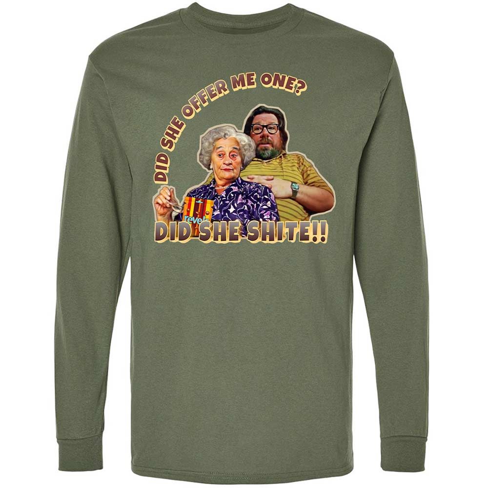 Long Sleeve T-Shirt - 1E3EXNDV - Military Green - 19