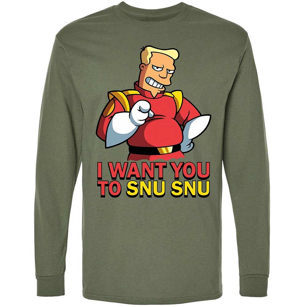 Long Sleeve T-Shirt - B1BT6W6X - Military Green - 19