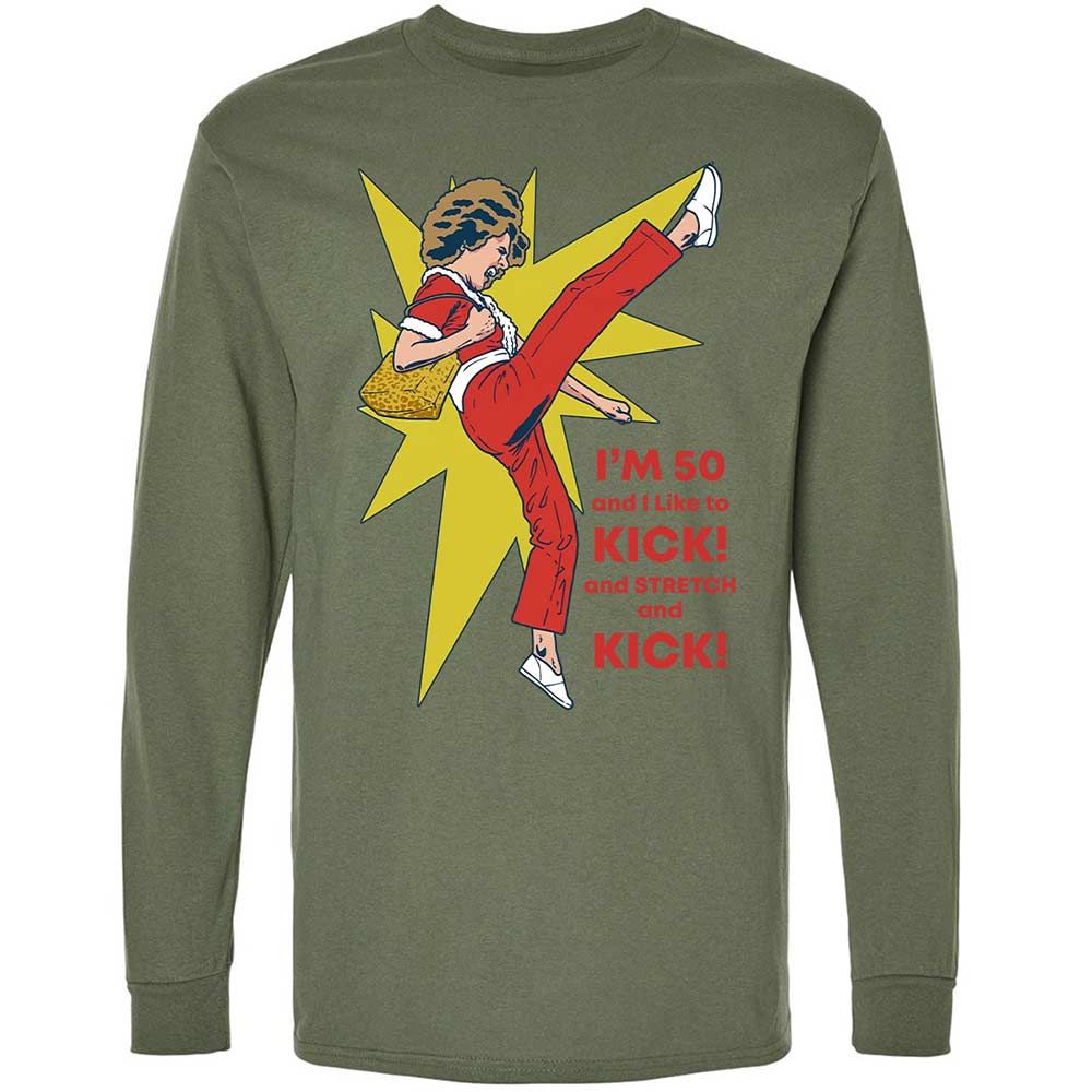 Long Sleeve T-Shirt - WKL347E9 - Military Green - 19