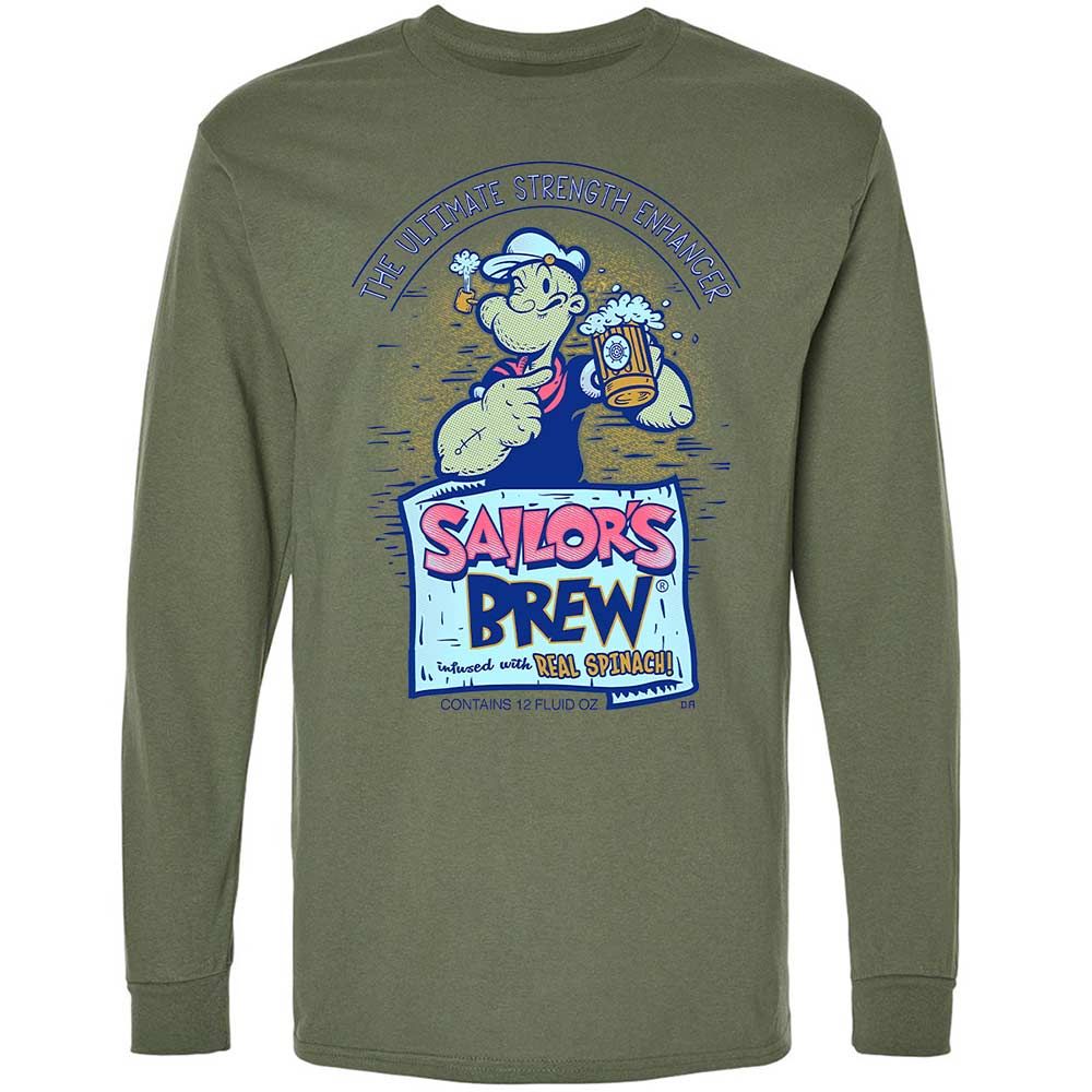 Long Sleeve T-Shirt - XQRSCW7R - Military Green - 19
