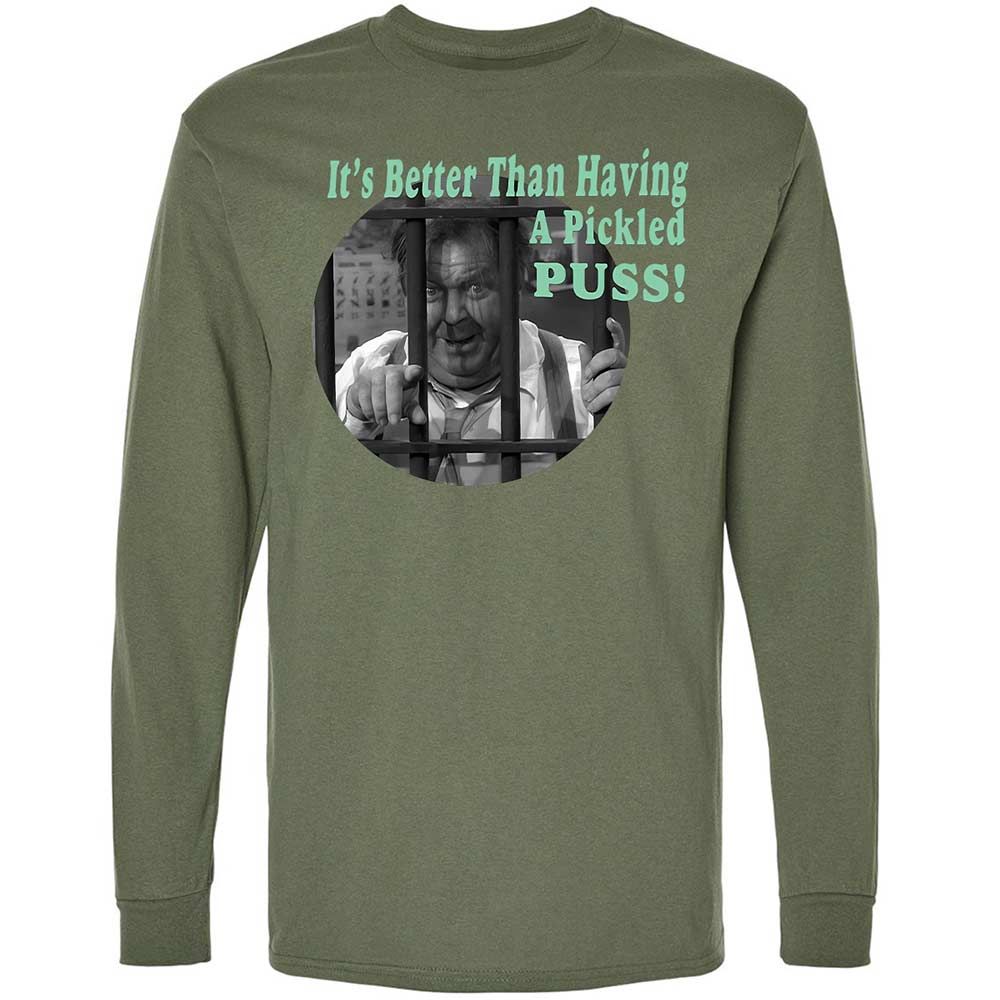 Long Sleeve T-Shirt - TAH84Y8T - Military Green - 19