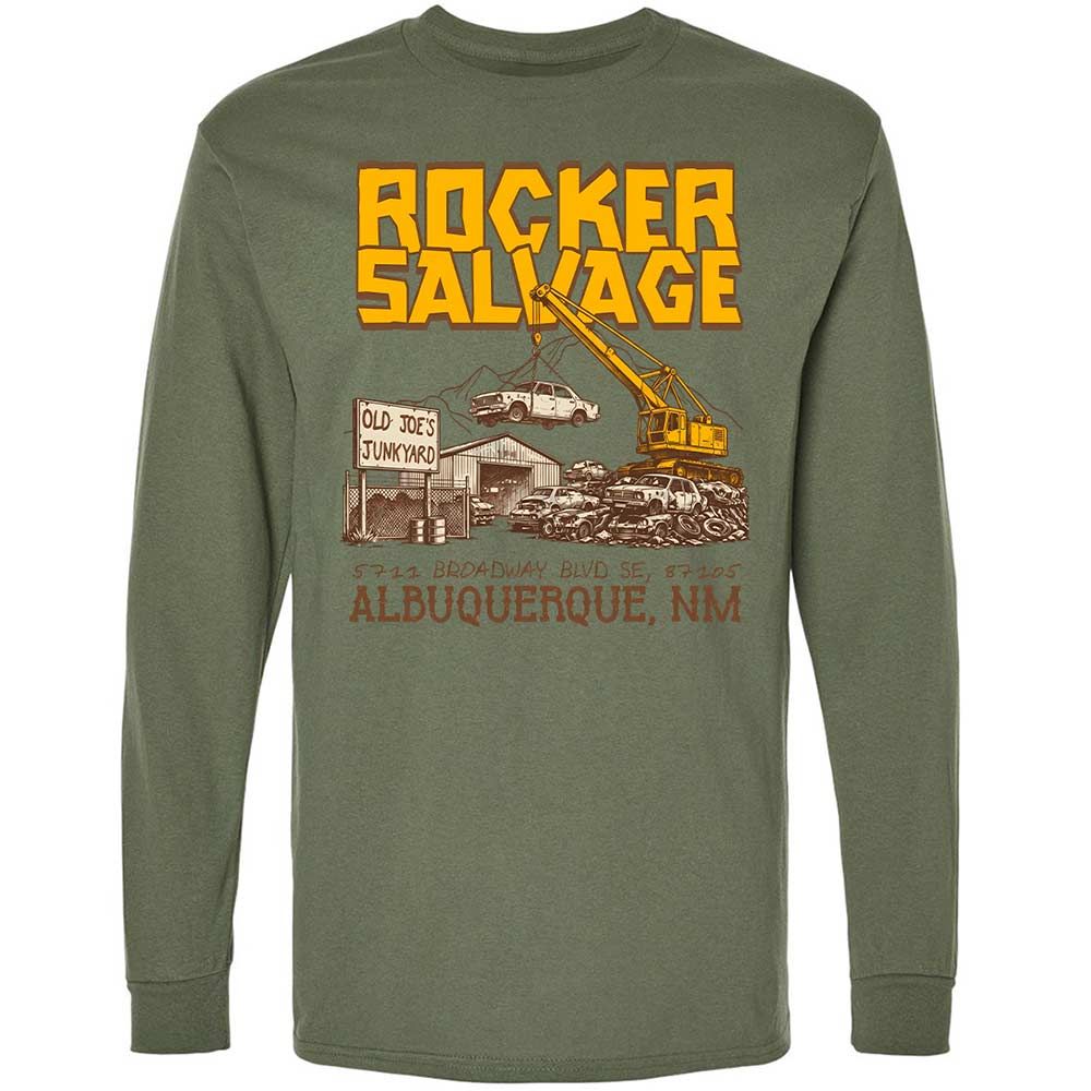 Long Sleeve T-Shirt - 9B49SAX6 - Military Green - 19