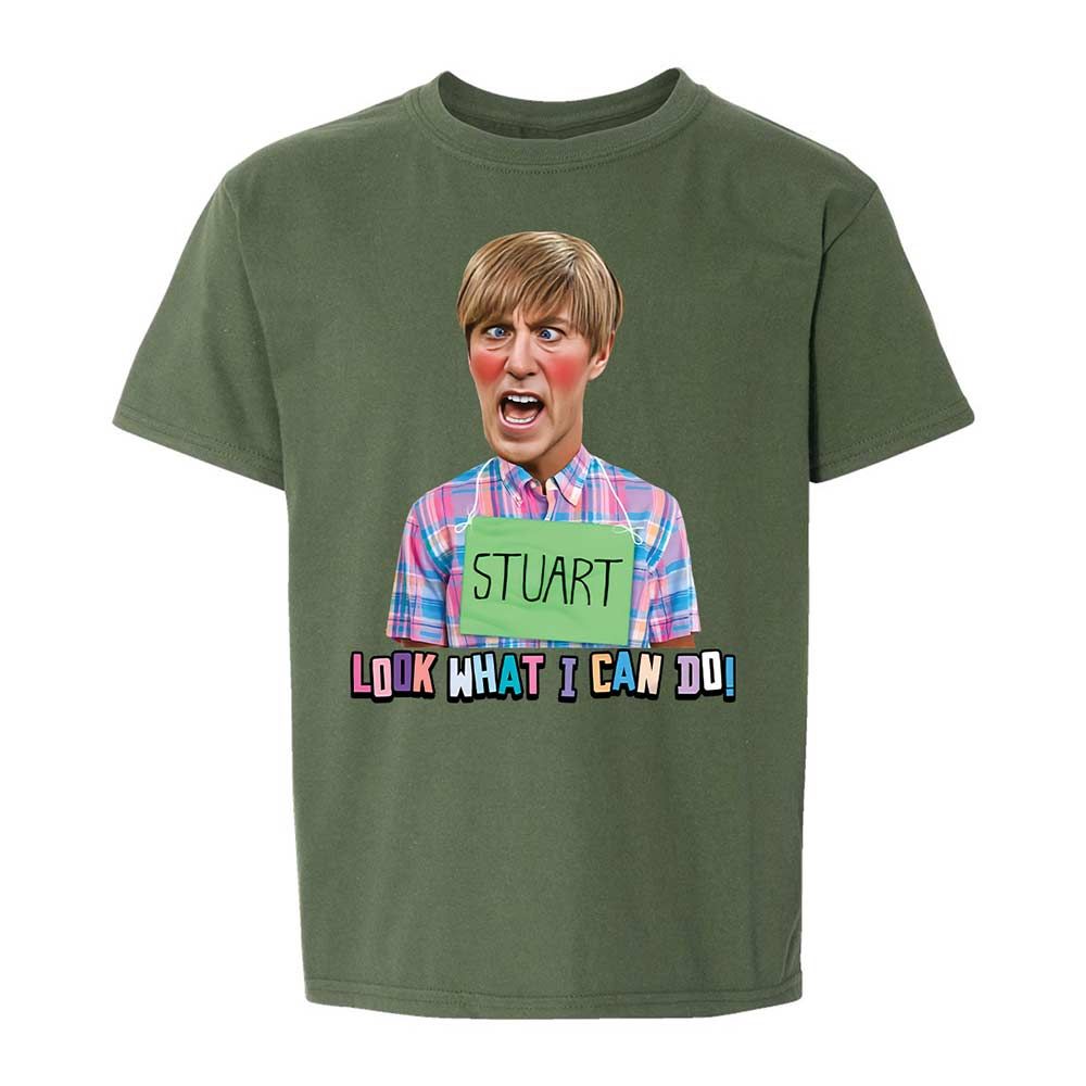Kids T-Shirt - E7GXKW8F - Military Green - 20