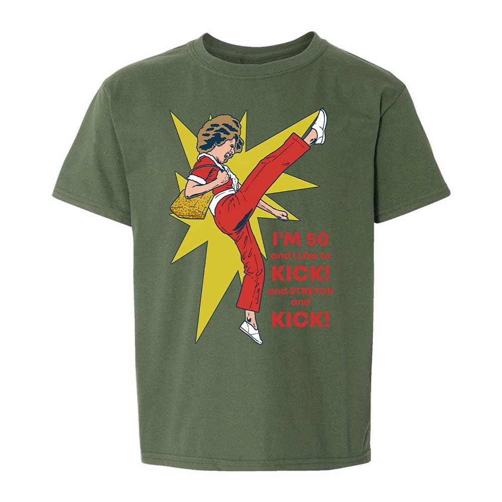 Kids T-Shirt - KS9H87Q4 - Military Green - 20
