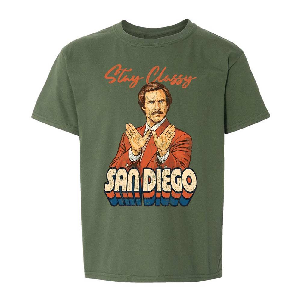 Kids T-Shirt - 9V1WN8YD - Military Green - 20