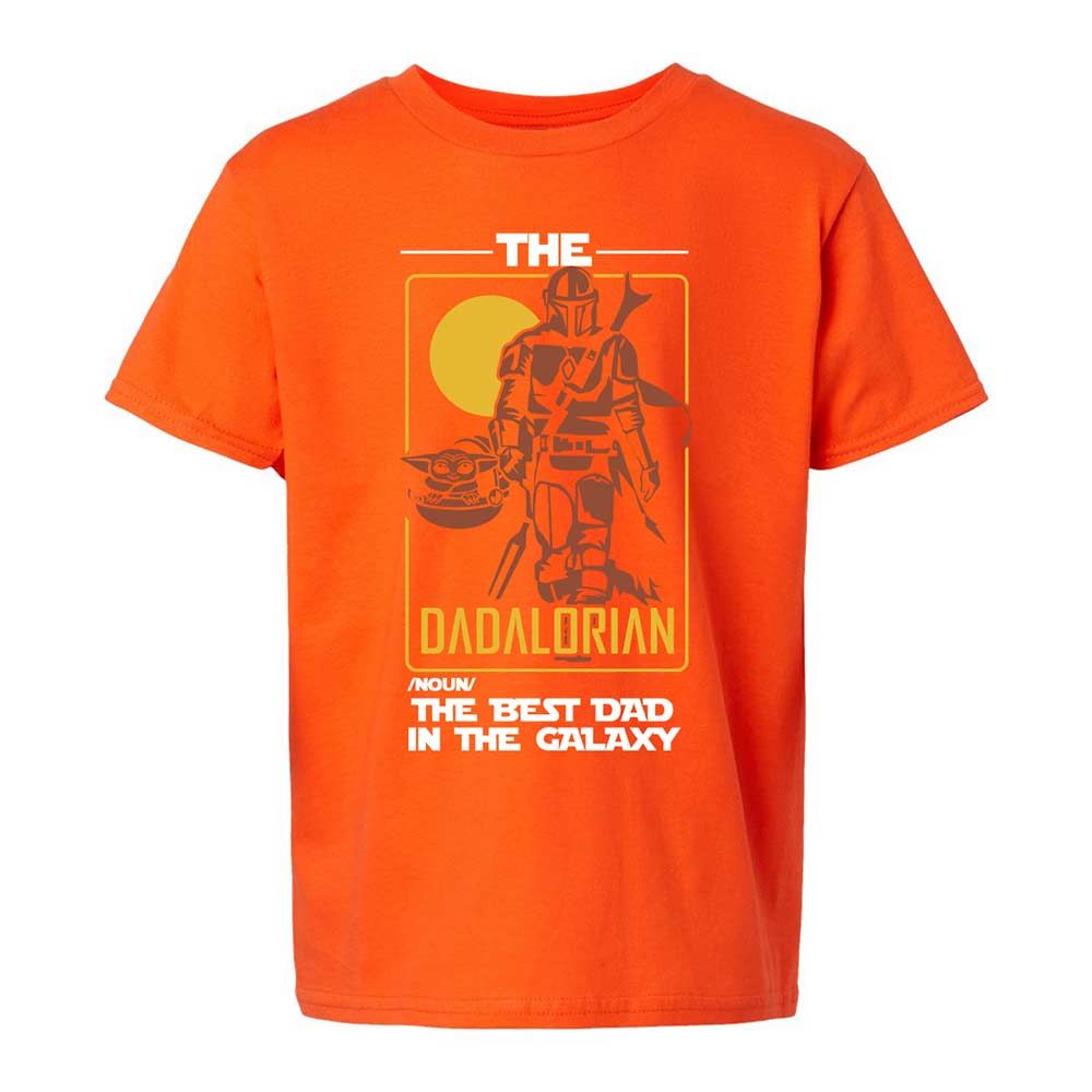 The Dadalorian The Best Dad In The Galaxy - Orange - 20