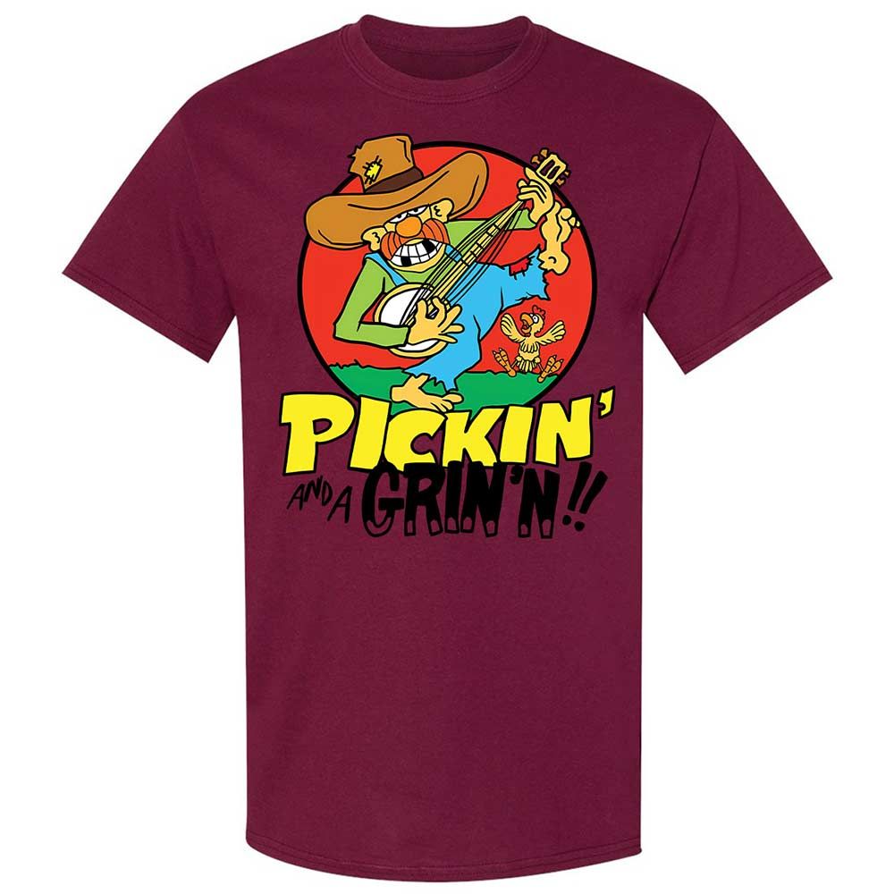 Pickin' and a Grinnin - Maroon - 21