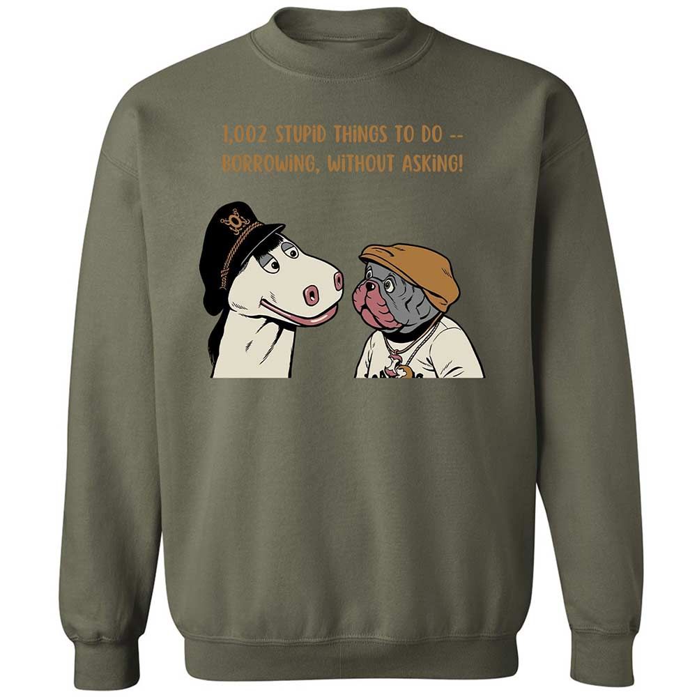 Classic Unisex Sweatshirt - 5D7UQFTZ - Military Green - 21