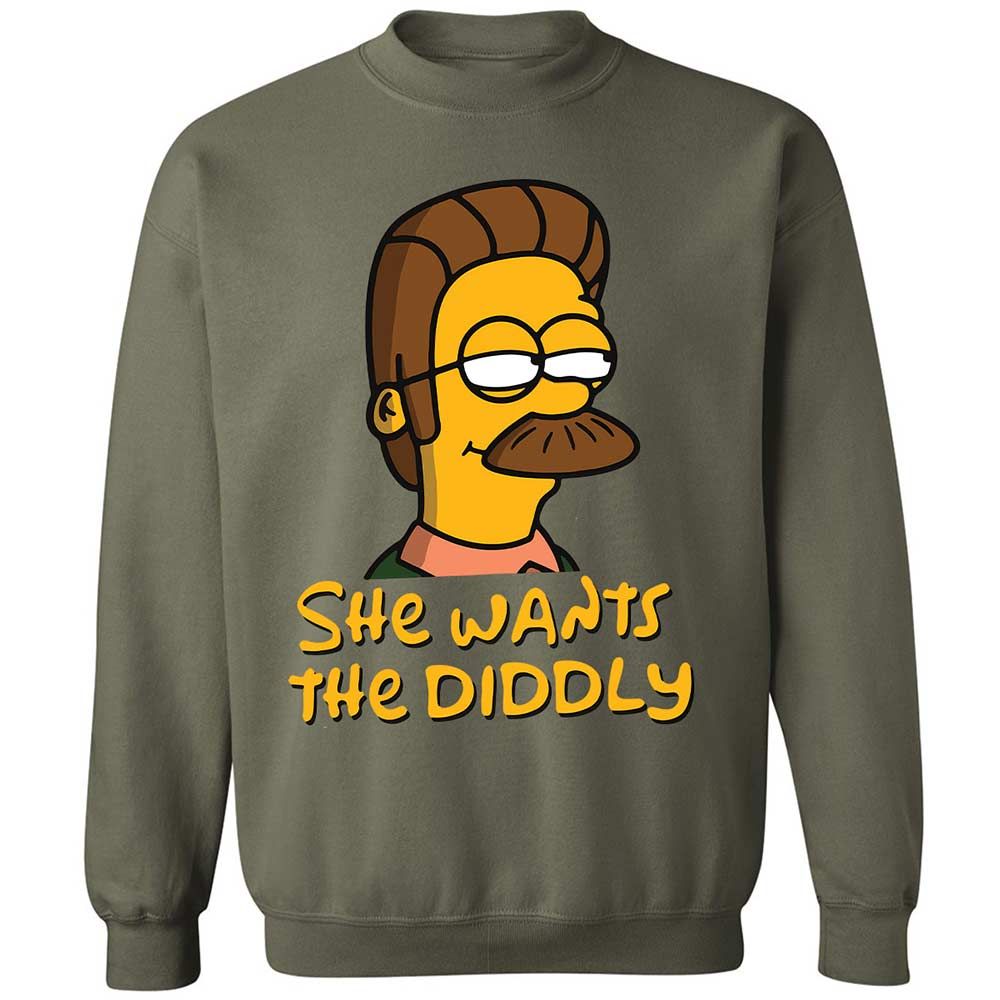 She Wants The Diddly - Military Green - 21