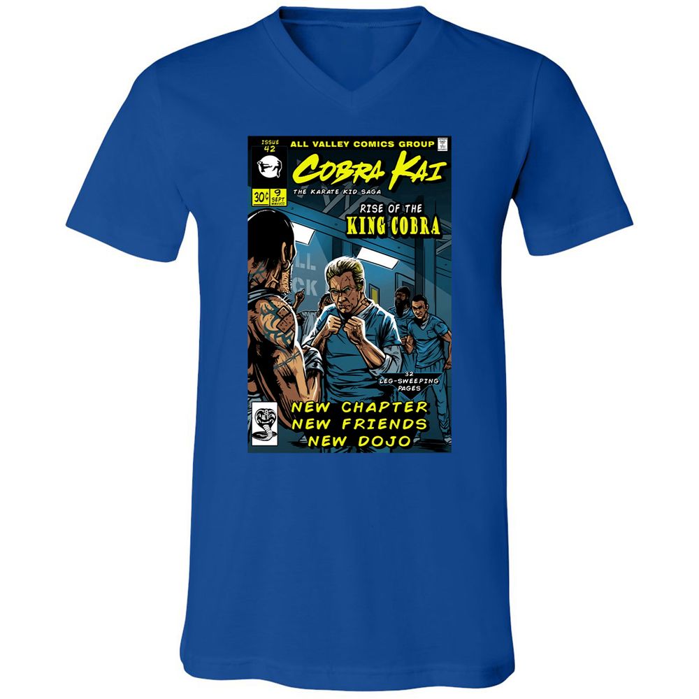 Unisex V-Neck T-Shirt - MPXHHLCT - True Royal - 4