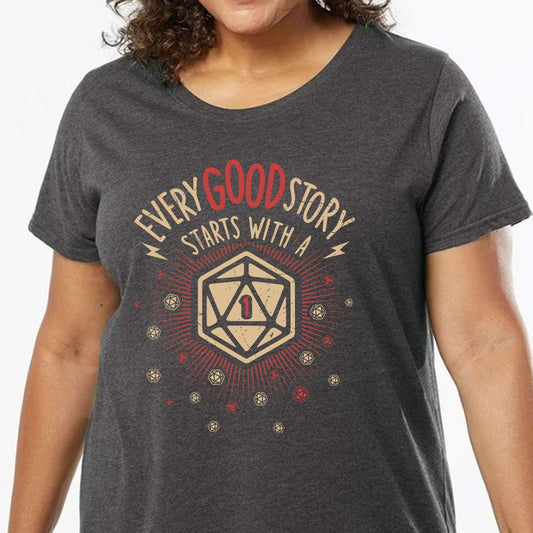 Ladies Curvy Jersey - ENWTUW33 - model - 0