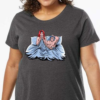 Ladies Curvy Jersey - B7CMRHCU - model - 0