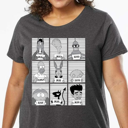 Ladies Curvy Jersey - 3JNDMLU2 - model - 0