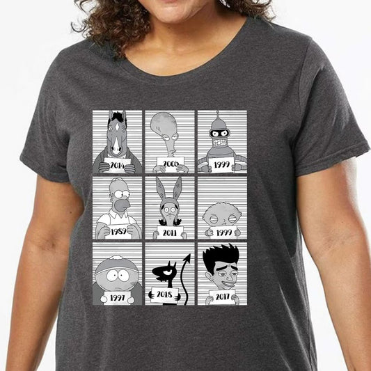 Ladies Curvy Jersey - 3JNDMLU2 - model - 0