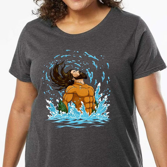 Ladies Curvy Jersey - X83K6AE3 - model - 0