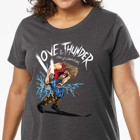 Ladies Curvy Jersey - HPAFM814 - model - 0