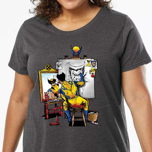 Ladies Curvy Jersey - 63AM6ASN - model - 0