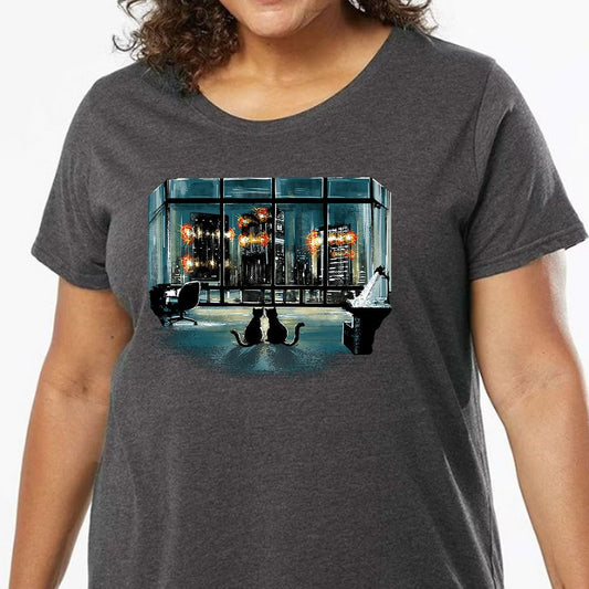 Ladies Curvy Jersey - 2VANSRHE - model - 0