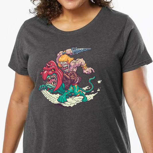 Ladies Curvy Jersey - P591LDYH - model - 0