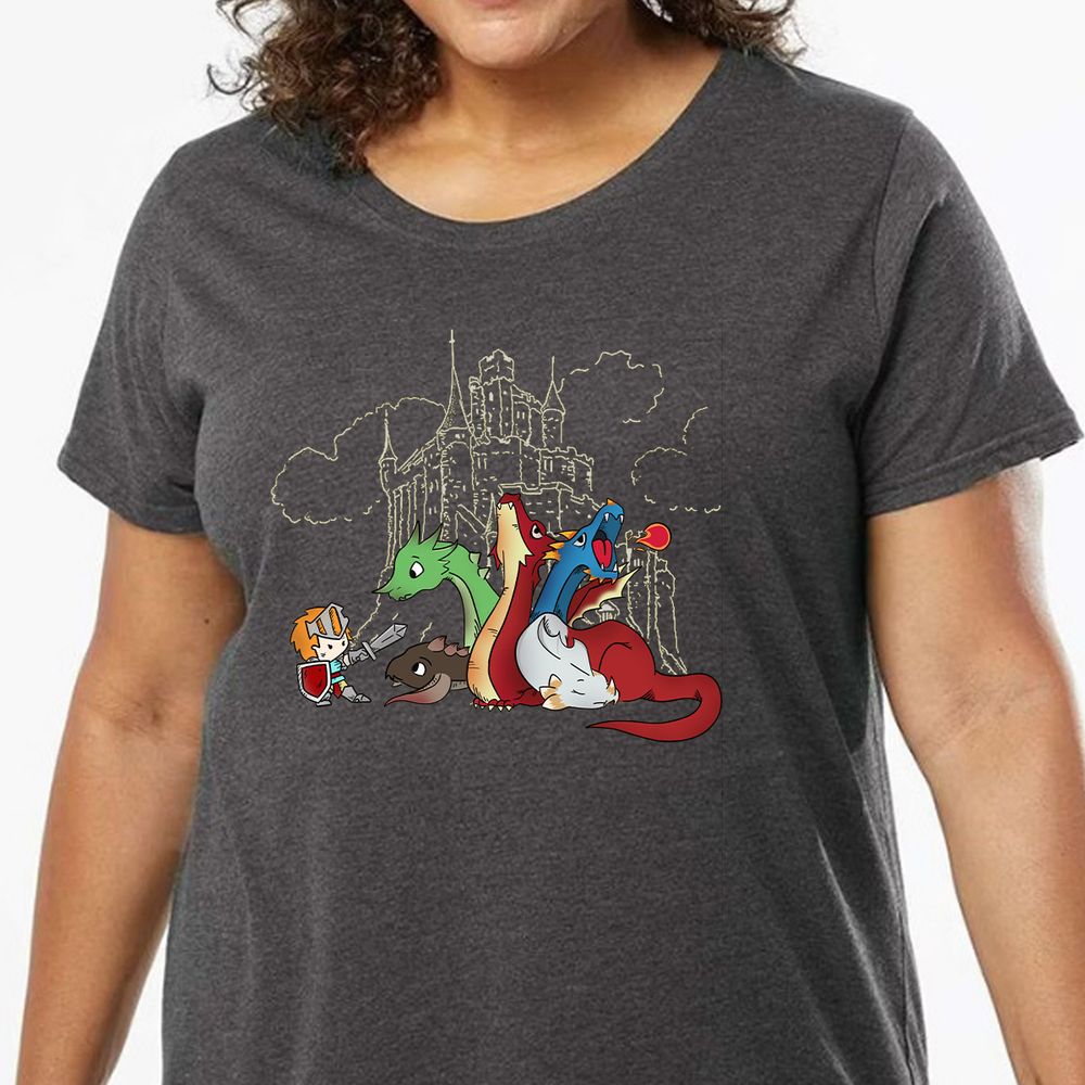 Ladies Curvy Jersey - D6PQ57FV - model - 0