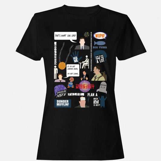 Women's T-Shirt - V92AYCAF - Black - 1