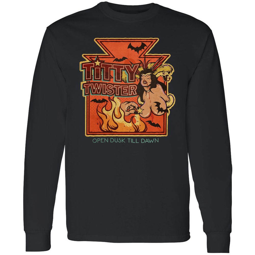 Long Sleeve T-Shirt - 712DV3RG - Black - 1
