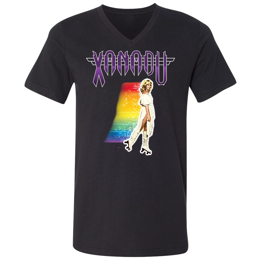 Unisex V-Neck T-Shirt - 5UT8SRQH - Black - 1