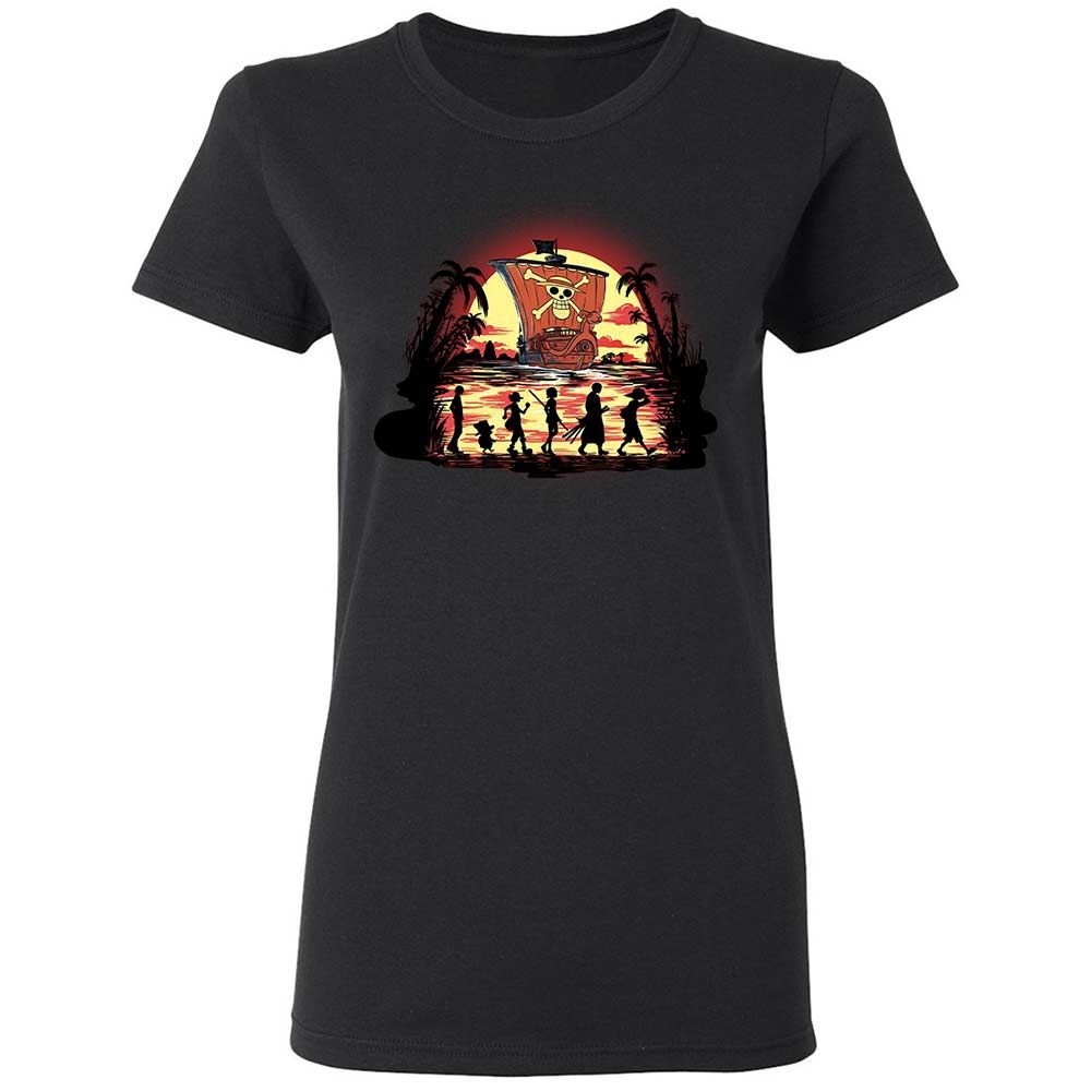 Women's T-Shirt - E883EFGQ - Black - 1