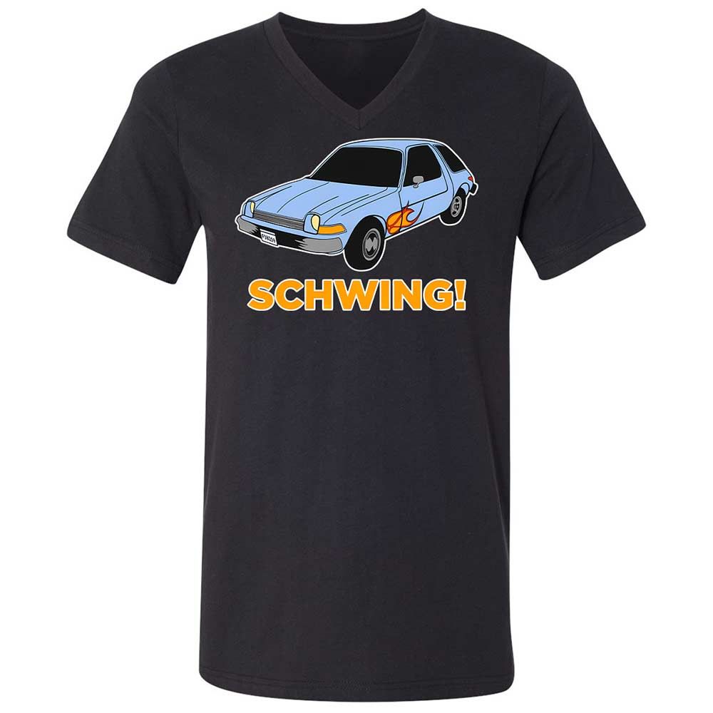 Unisex V-Neck T-Shirt - JB2PHA2D - Black - 1