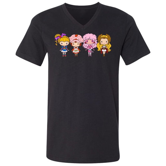 Unisex V-Neck T-Shirt - V3DNZR7G - Black - 1