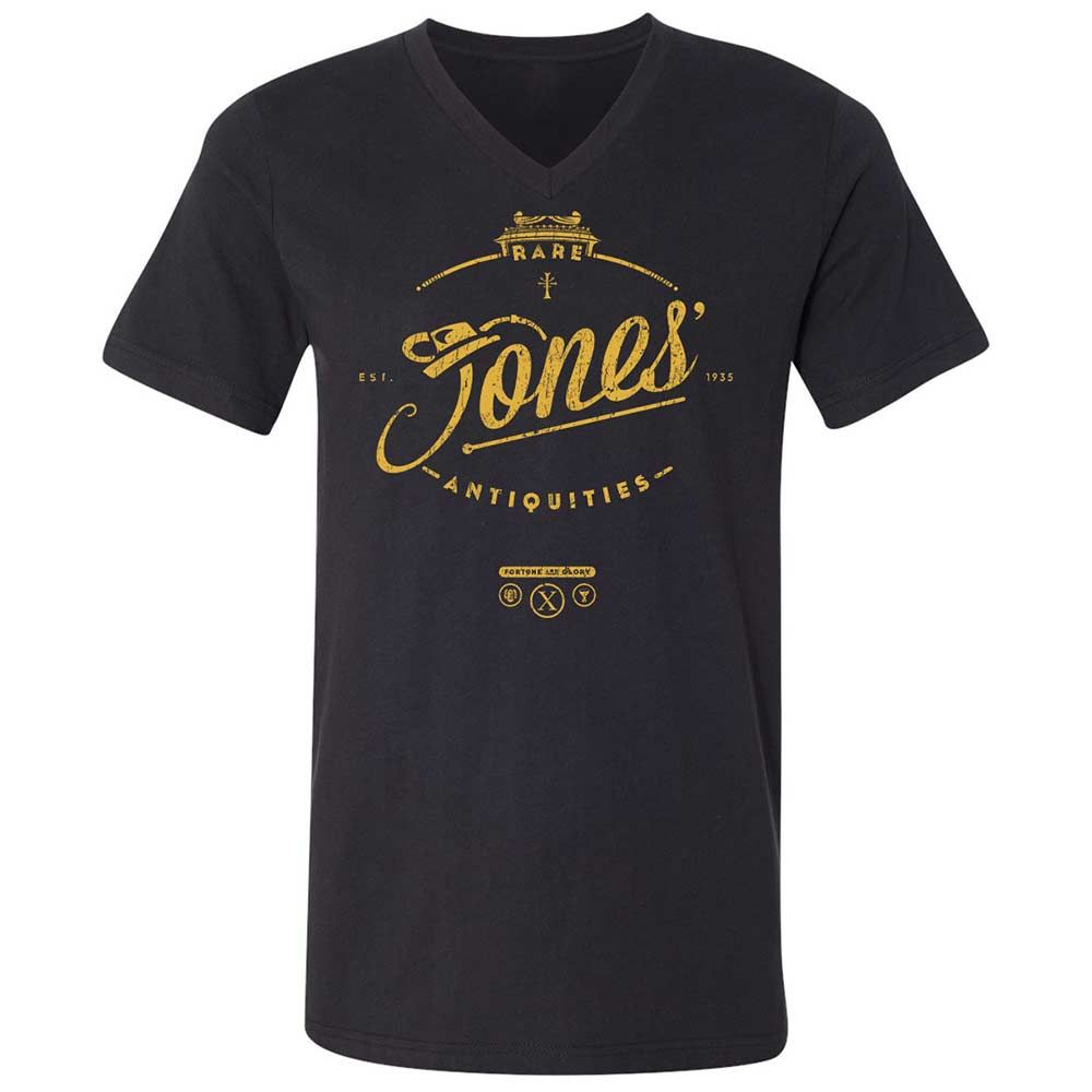 Unisex V-Neck T-Shirt - M6GULHET - Black - 1