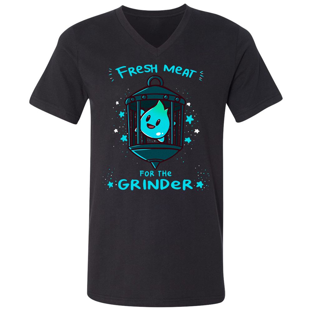 Unisex V-Neck T-Shirt - 22ZYD4JG - Black - 1