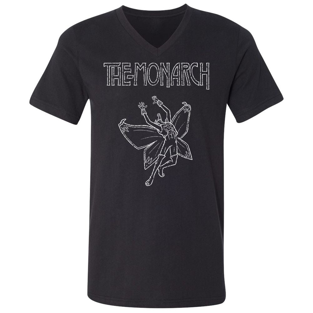 Unisex V-Neck T-Shirt - Y7WHKLB7 - Black - 1