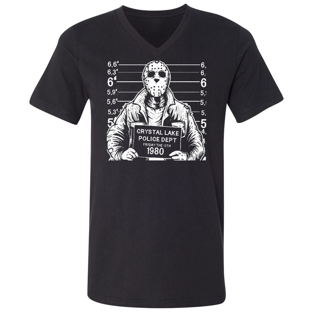 Unisex V-Neck T-Shirt - UU18CLA6 - Black - 1