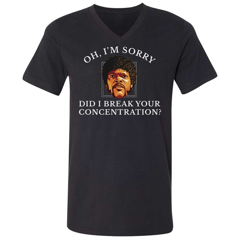 Unisex V-Neck T-Shirt - HFYCRKTJ - Black - 1