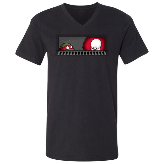 Unisex V-Neck T-Shirt - 83AW63PB - Black - 1