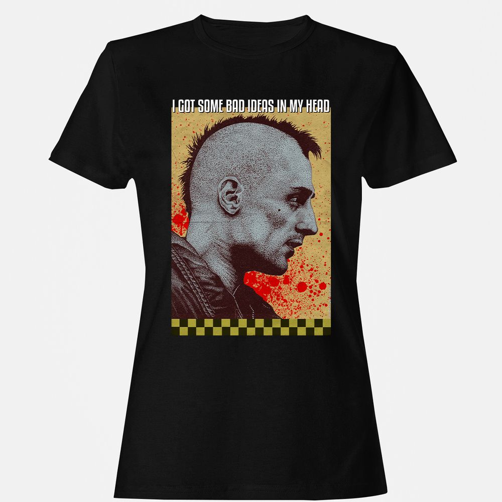 Women's T-Shirt - Q286XVZE - Black - 1