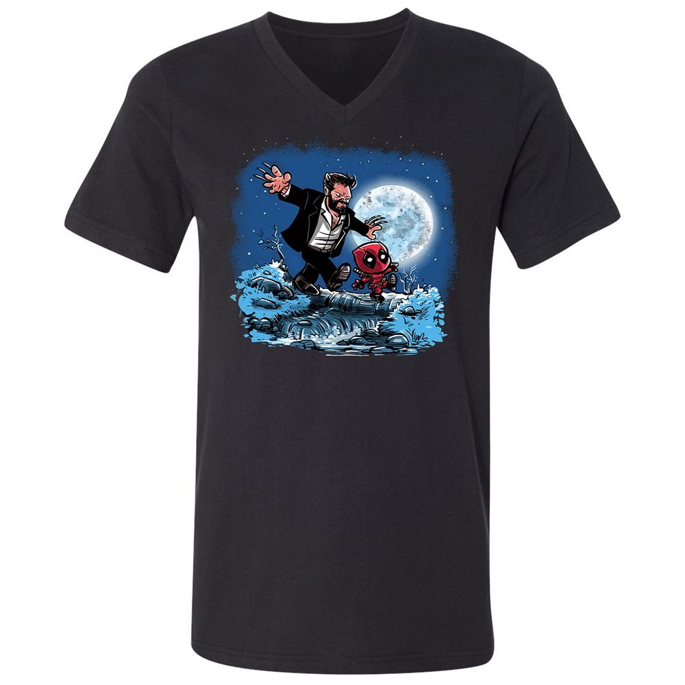 Unisex V-Neck T-Shirt - 8G73ENVH - Black - 1