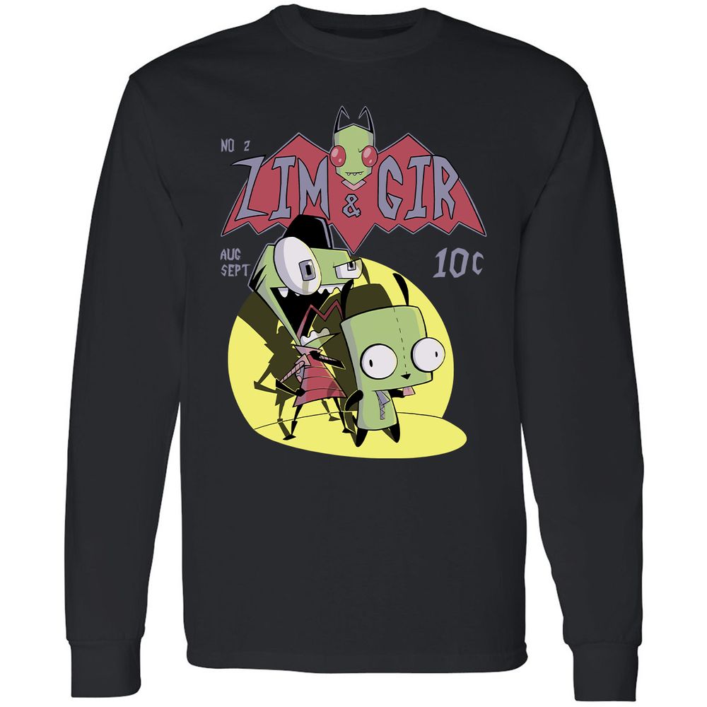 Long Sleeve T-Shirt - QYQDKKL6 - Black - 1