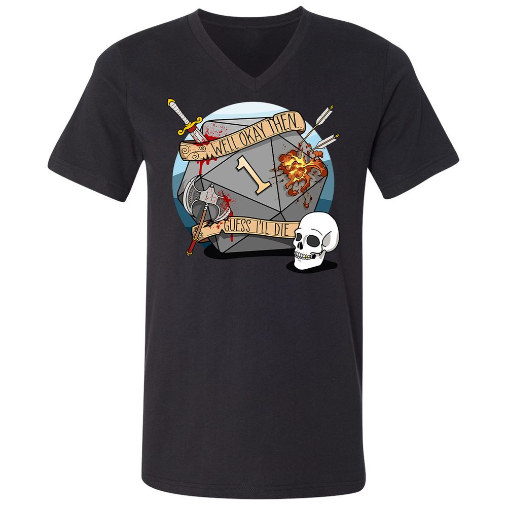 Unisex V-Neck T-Shirt - 2966ZWNB - Black - 1