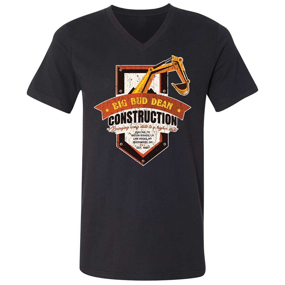 Unisex V-Neck T-Shirt - XV6DJX66 - Black - 1