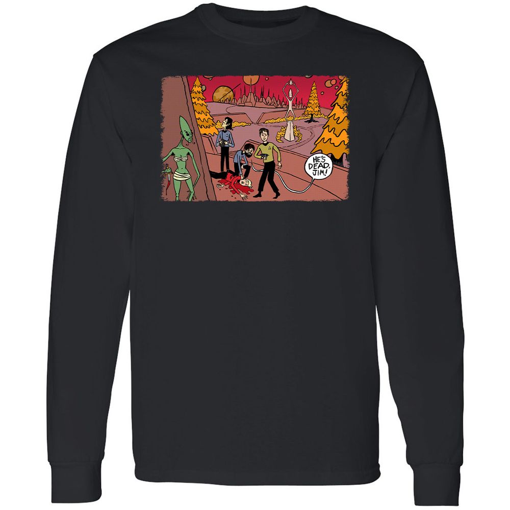 Long Sleeve T-Shirt - AWUH78MH - Black - 1