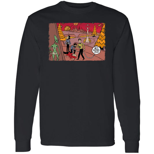 Long Sleeve T-Shirt - AWUH78MH - Black - 1