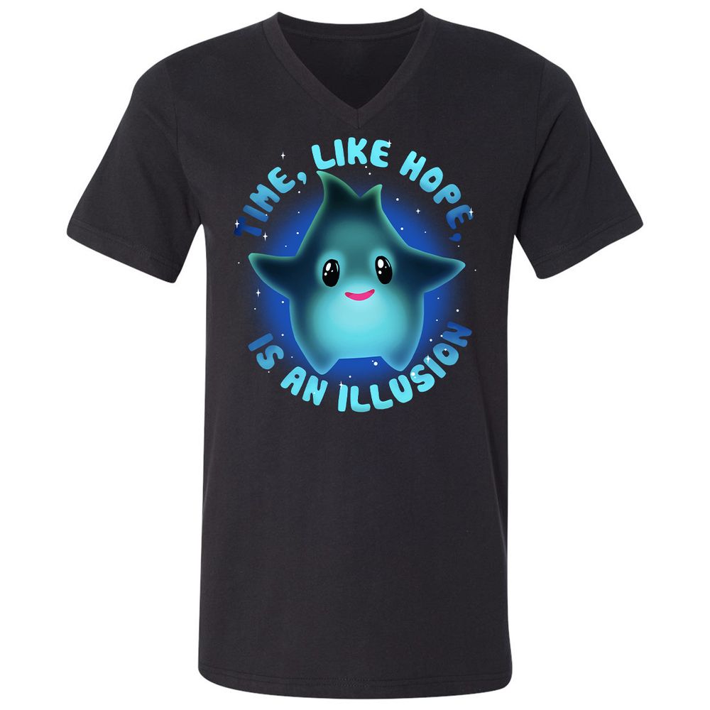 Unisex V-Neck T-Shirt - 86VDM62S - Black - 1