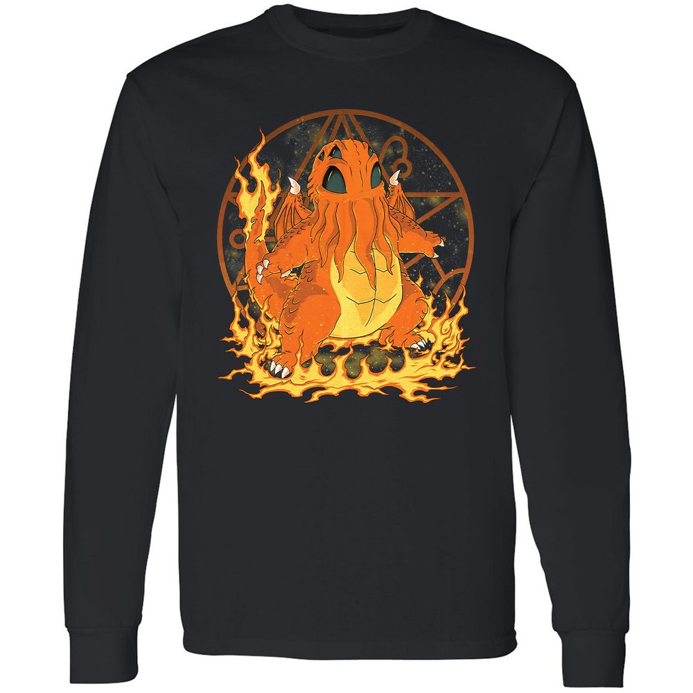 Long Sleeve T-Shirt - YYH5L7NF - Black - 1