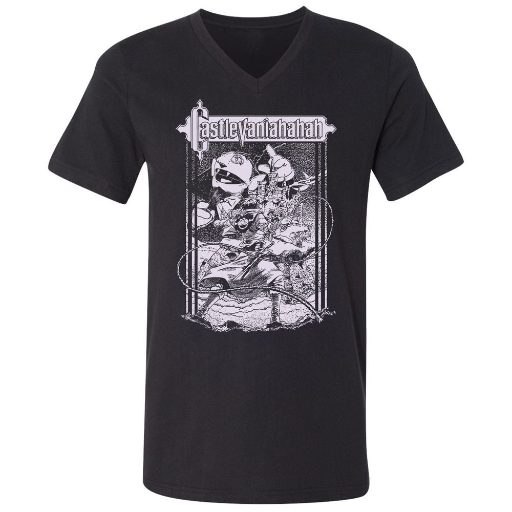 Unisex V-Neck T-Shirt - UL187RWZ - Black - 1