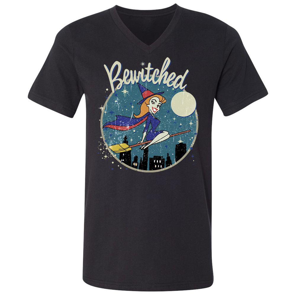 Unisex V-Neck T-Shirt - 1FGLLJNB - Black - 1