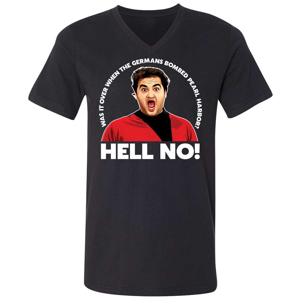 Unisex V-Neck T-Shirt - 76HWAPHS - Black - 1