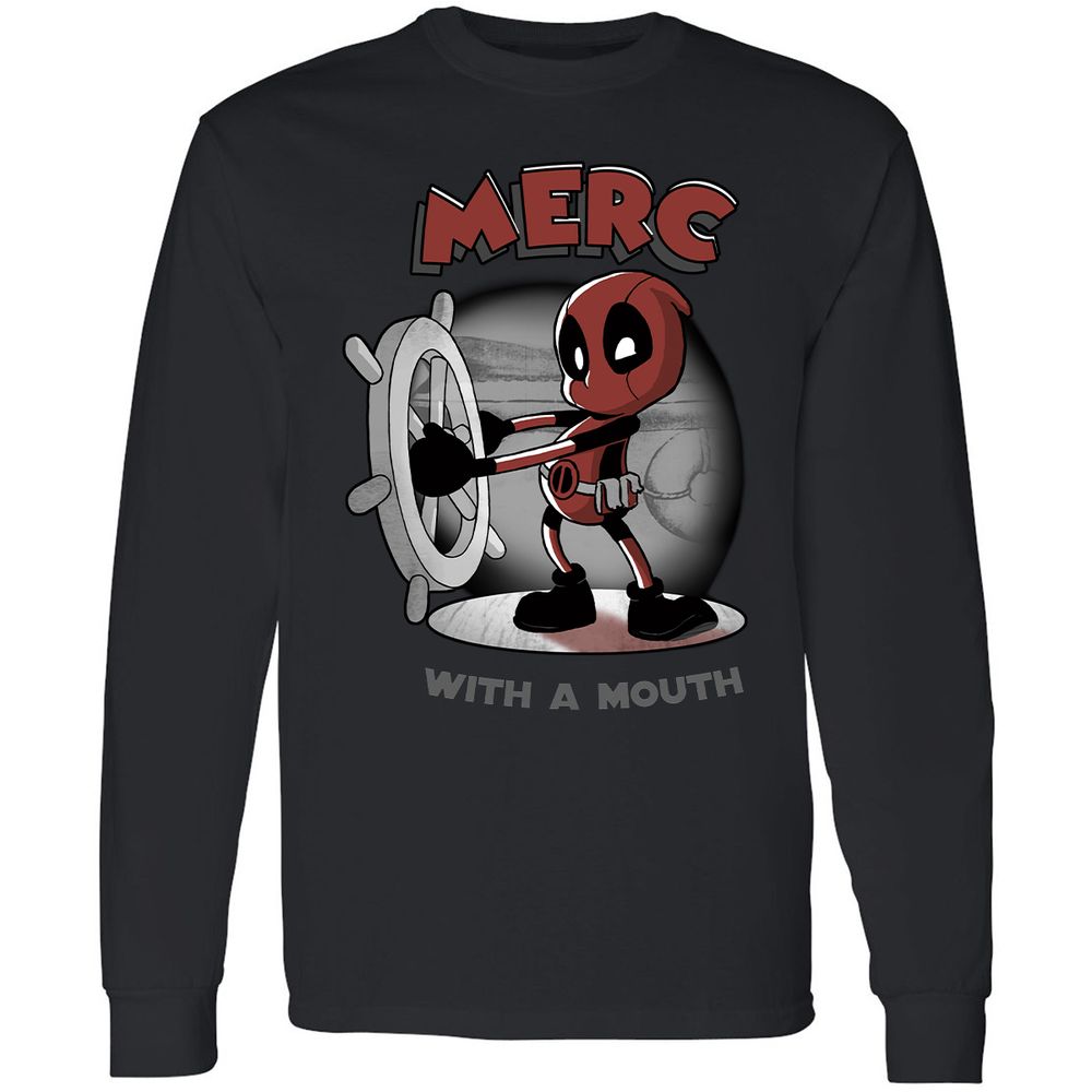 Long Sleeve T-Shirt - B3PL9ZPB - Black - 1