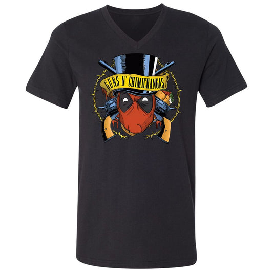 Unisex V-Neck T-Shirt - GJA7942D - Black - 1